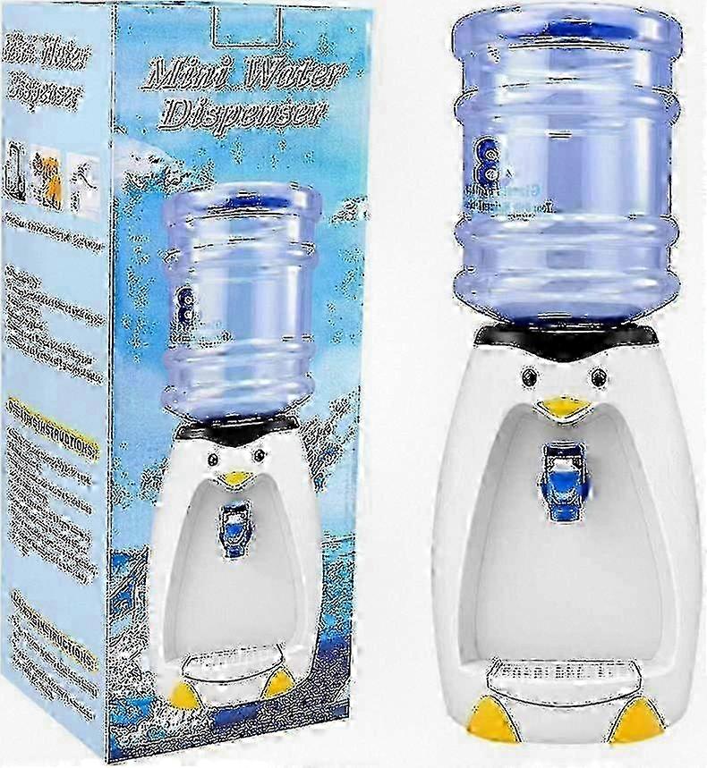 2.5L Small Penguin-Shaped Water Dispenser with Removable Container, Holds 8 Cups, Ideal for Dorm, Home, or Office Use