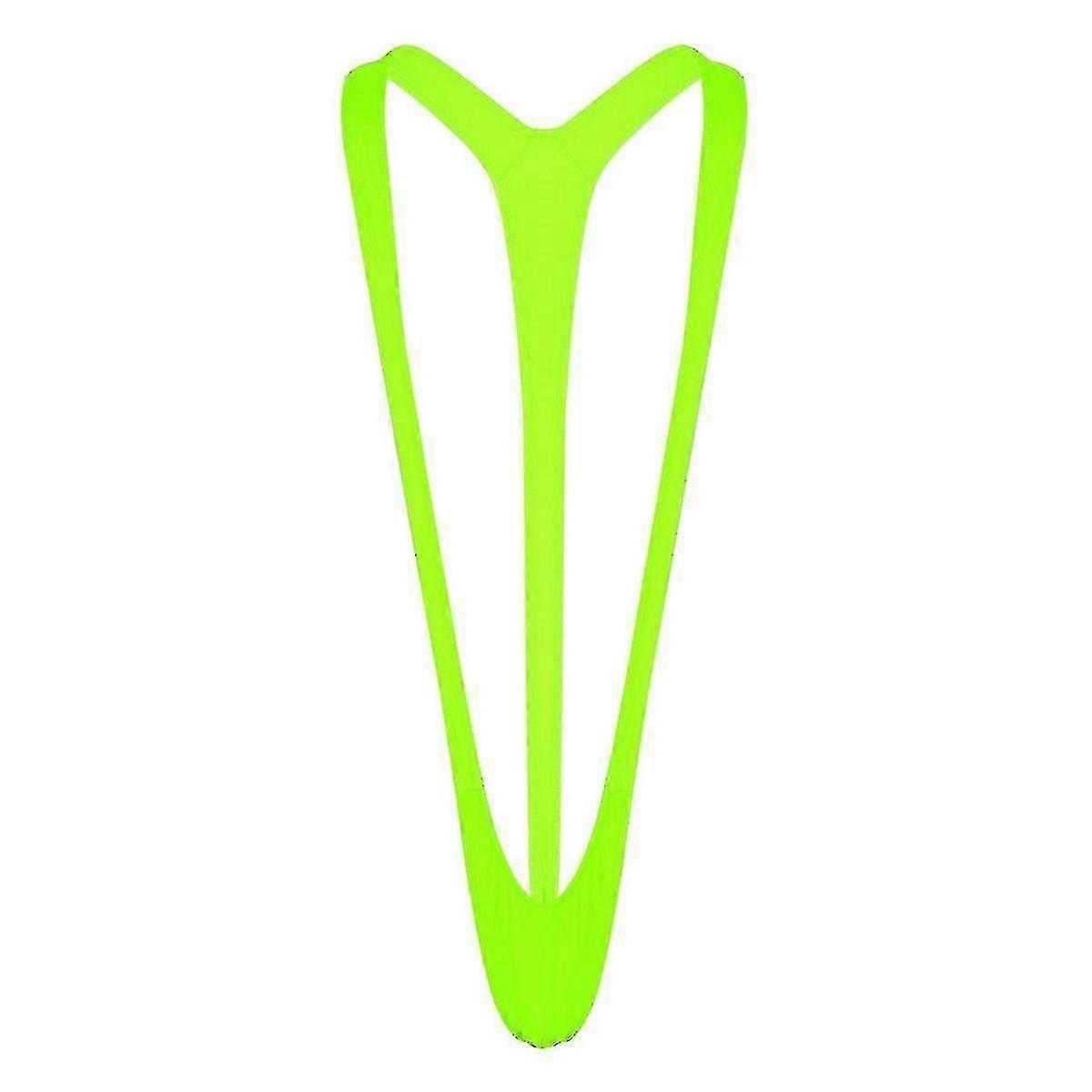 Fluorescence Mankini - Elastisk badedrakt for menn z