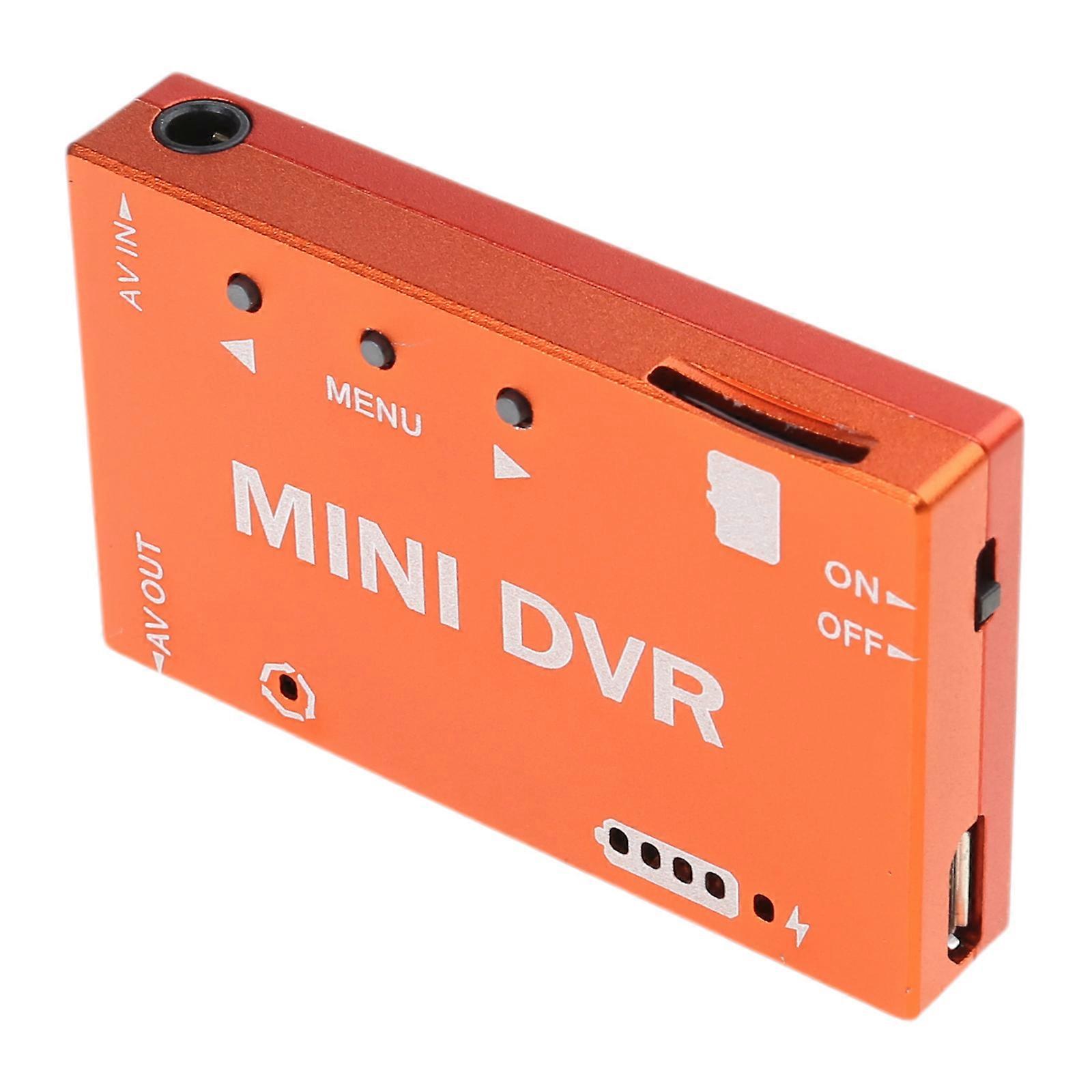 Mini FPV DVR Video Sound Recorders Built-in 3.7V 400mah Battery for FPV Remote Control Multicopters Monitors Vehicles  Orange