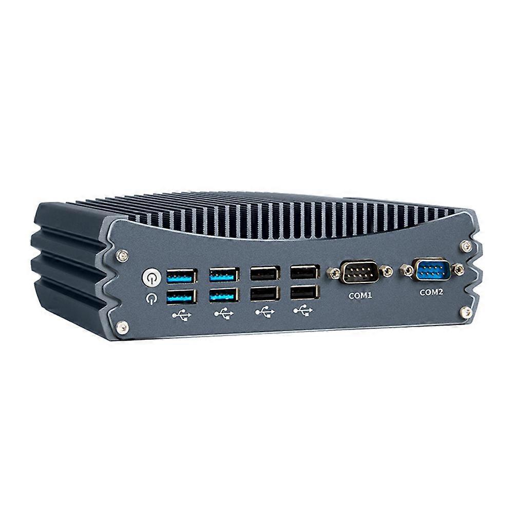 I5-4278U Fanless Industrial Mini PC 2x Gigabit LAN 2x COM 8x USB Support WiFi 4G SIM LTE Win Linux