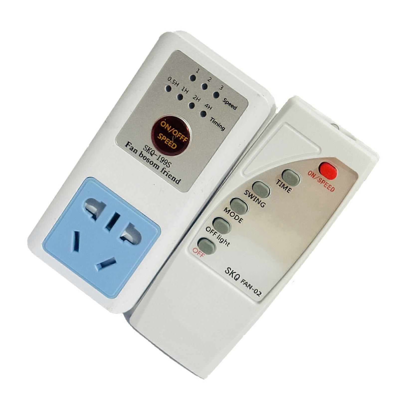 Remote Switch Wireless Plug Outlet Remote Control Socket Power Socket Electrical Plug Home Automation Device for Fan Multicolor