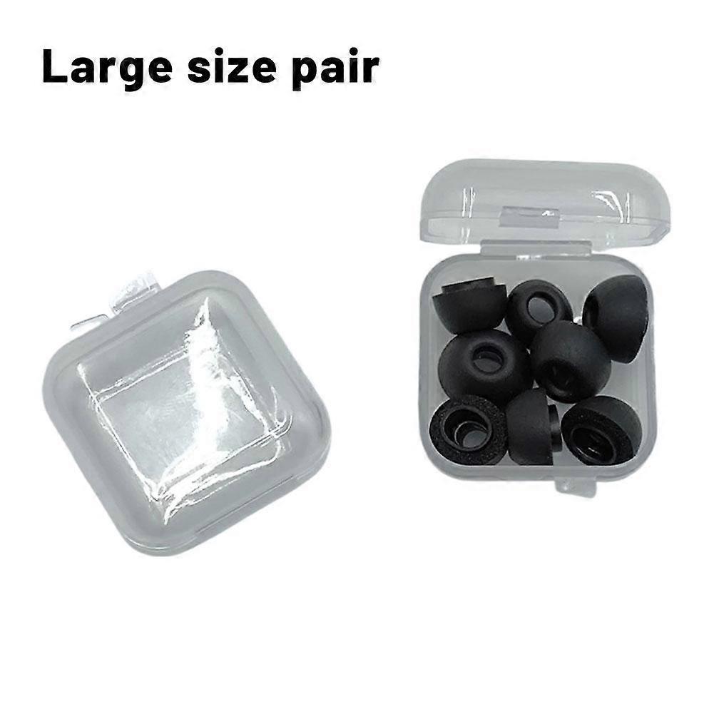 For AirPods Pro3 Memory Foam Ear Tips Slow Rebound Sponge Earbuds Cushions Enhanced Bass Noise Reduction Comfort Fit Small Medium Large Sizes