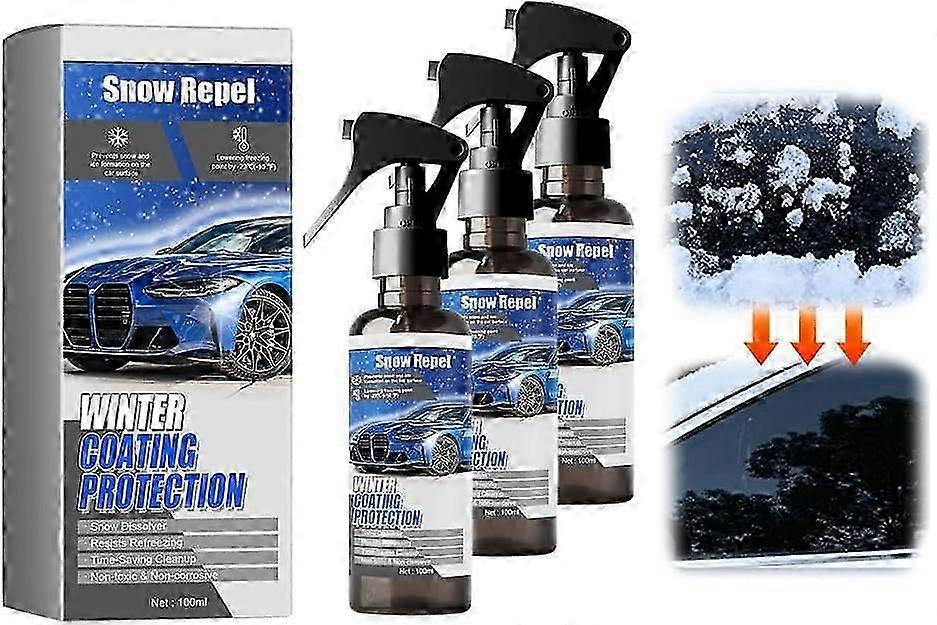 Deicer, 2025 New De Icer Spray for Car Windscreen, Fast Acting Melts Ice and Frost Quickly for Windows and Mirrors, Effective Prevents Re Freezing