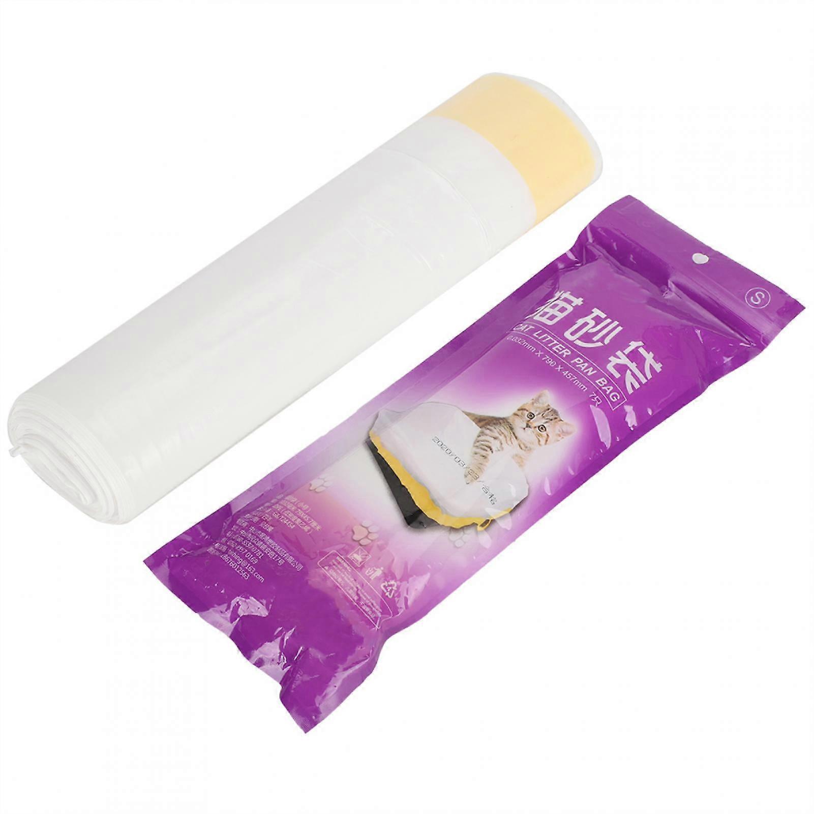 Goick Cat Litter Bag-Easy-to-use Cat Litter Tray with Drawstring Design and Thickening Material(L)