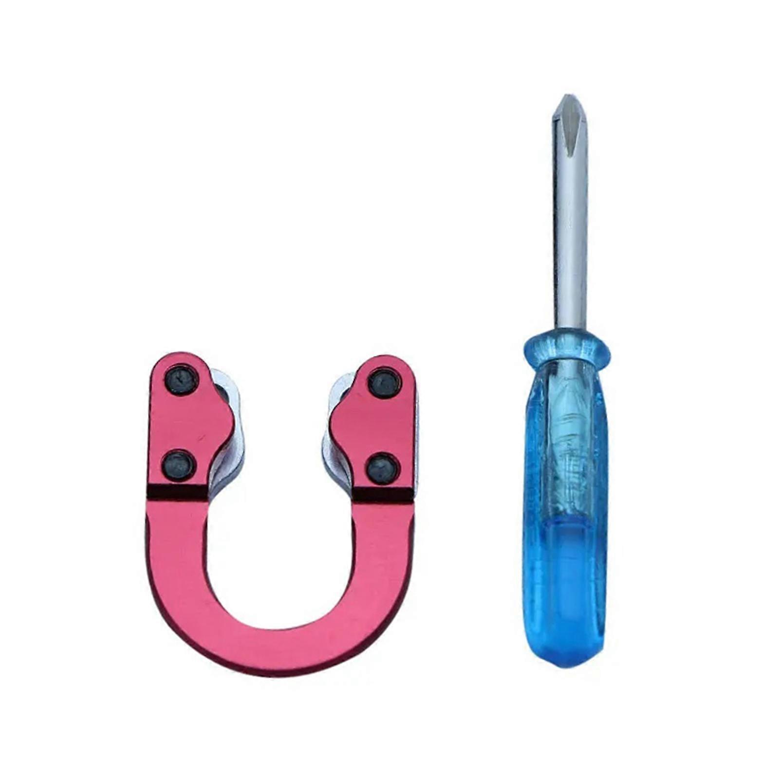 Quick Install Bowstring D Rings with Screwdrivers Compound Bows Aluminum Alloys U Nock D Rings For Enhances Durability  Red