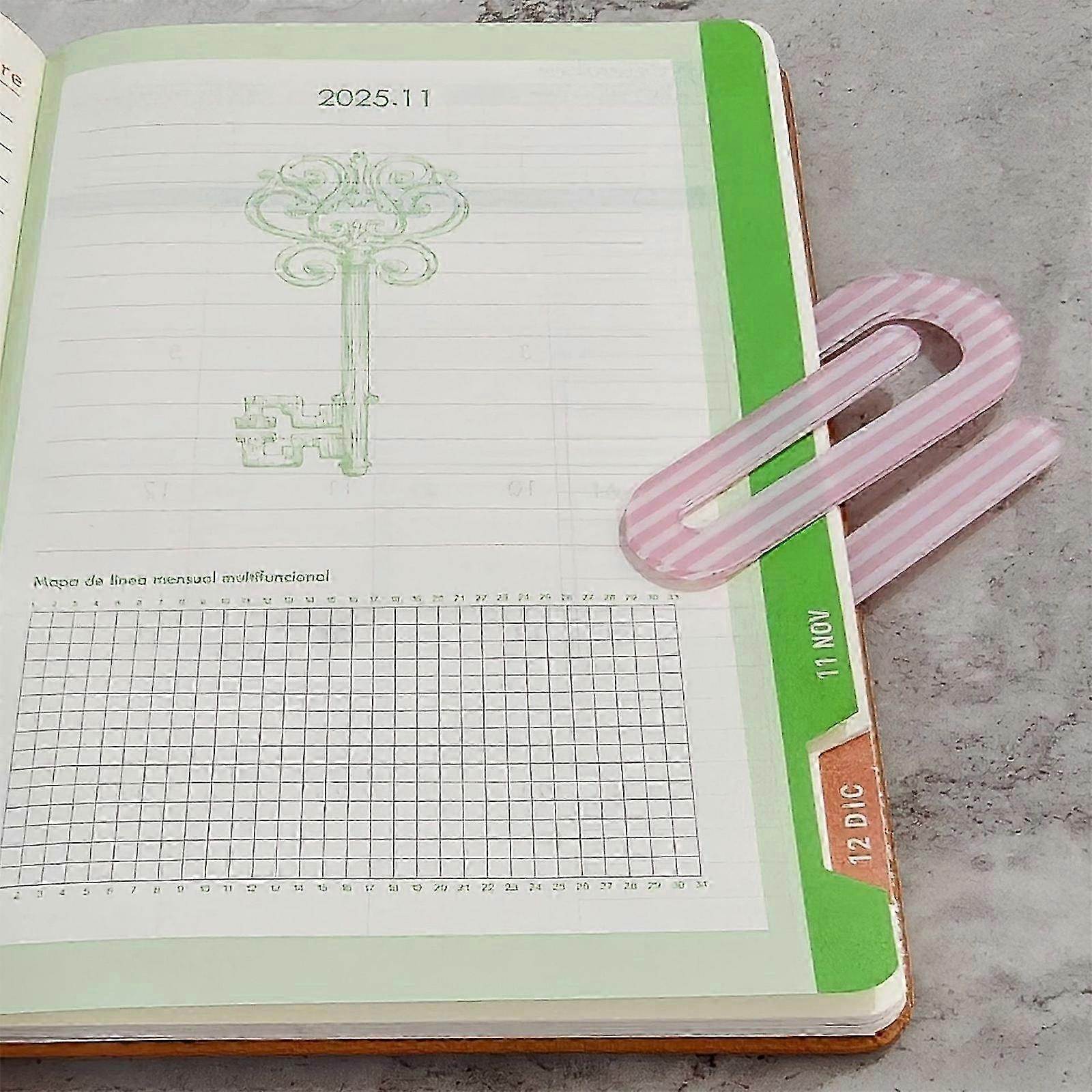 10Pcs Multipurpose Document Clip Acrylic Paperclip Bookmarks Book Page Marker Clip For Textbook Novel Notebook Journal Multicolor