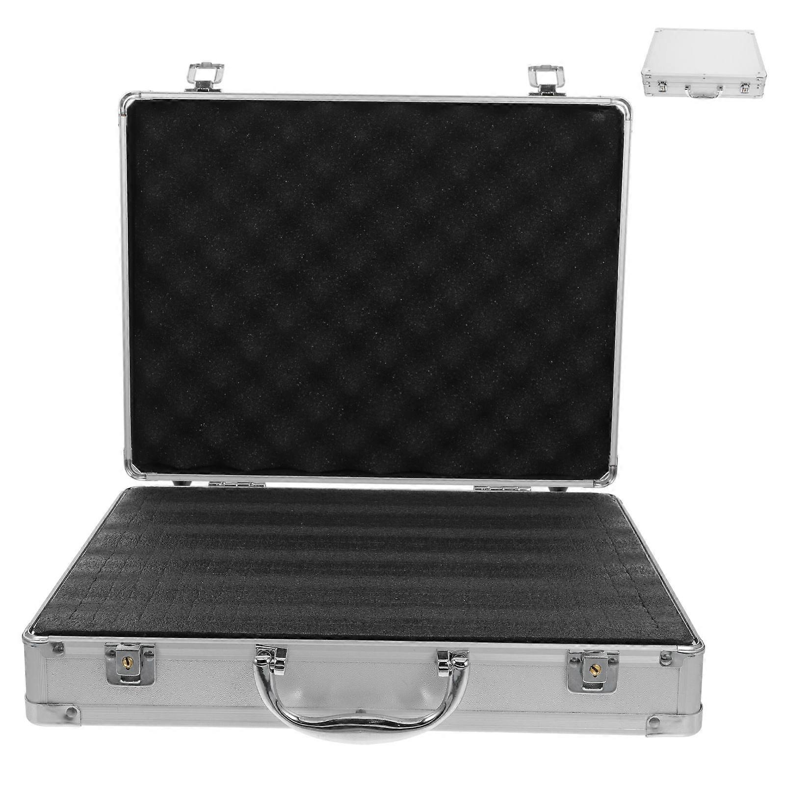 Men Briefcase Hard Storage Tool Bag Case Electronics 14.6×11.2×3.3in 1Pcs