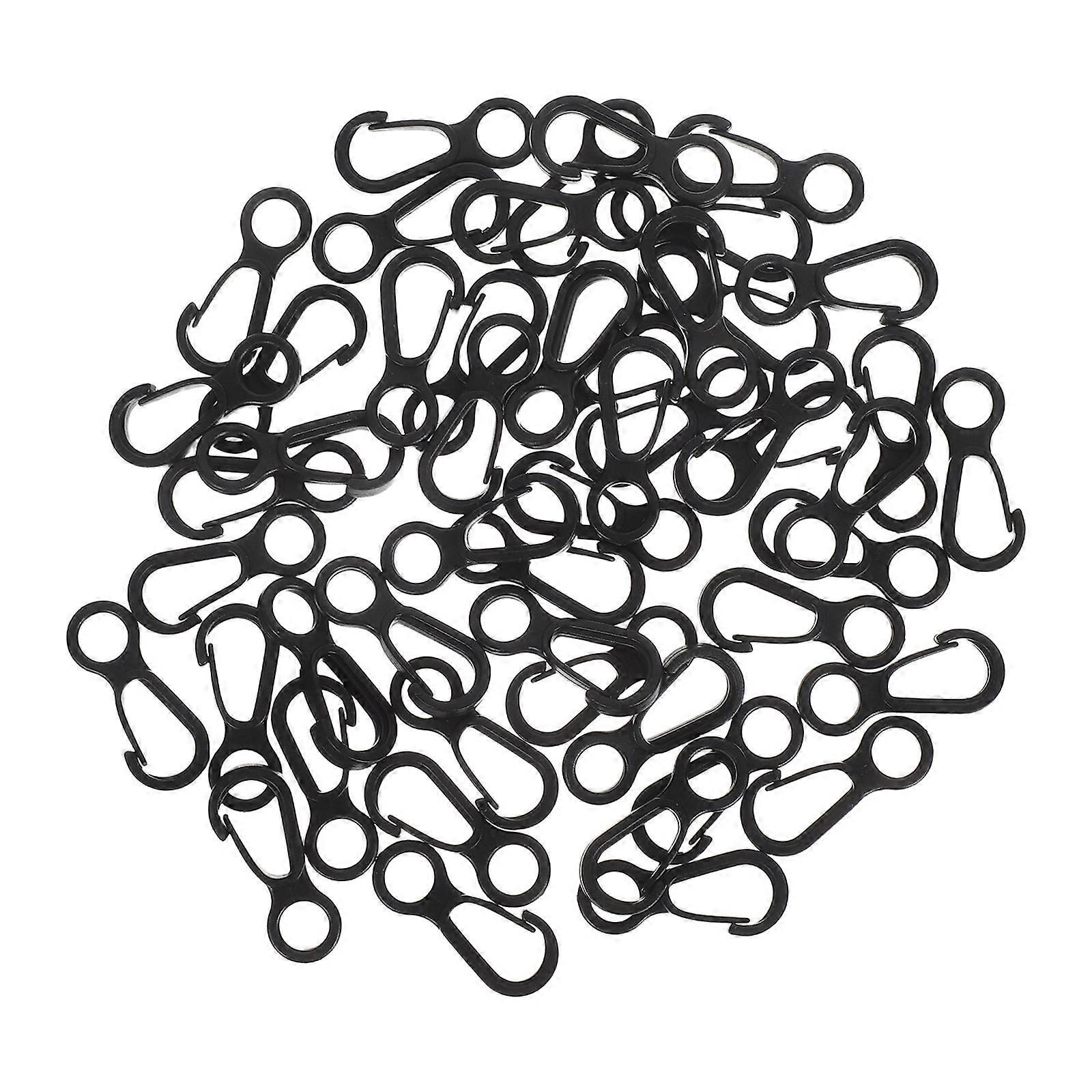 Plastic Mini 8 Shaped Hooks for Camping 50Pcs Lightweight Durable Pom