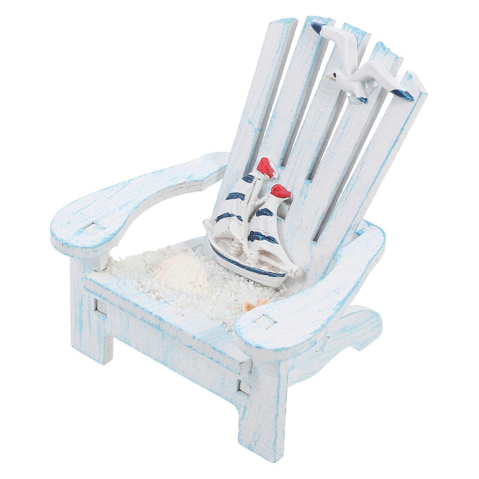 Mini Beach Chair Ornament for Relaxation and Desktop Use