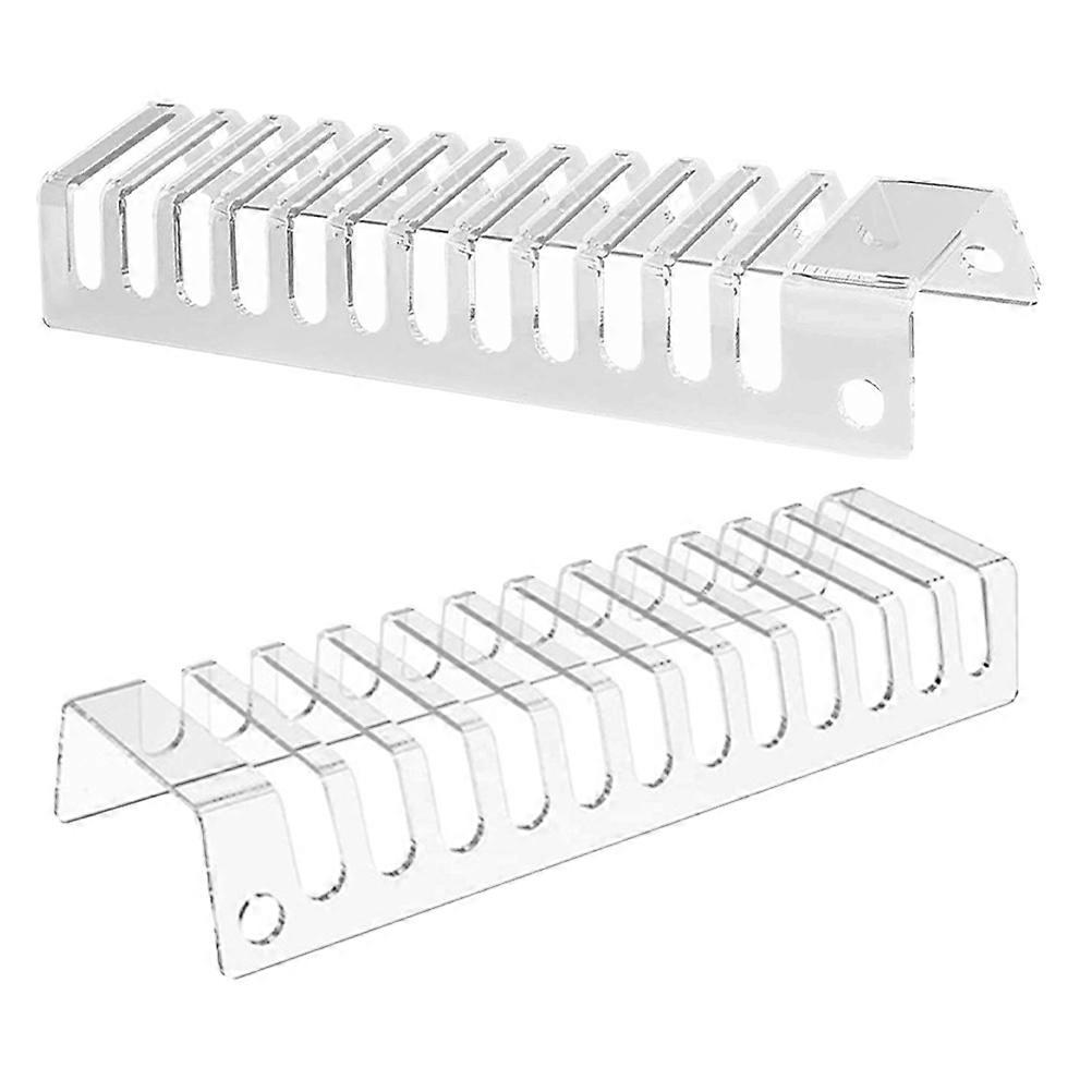 Transparent Acrylic Hat Holder for Display with 2Pcs Cap Stands