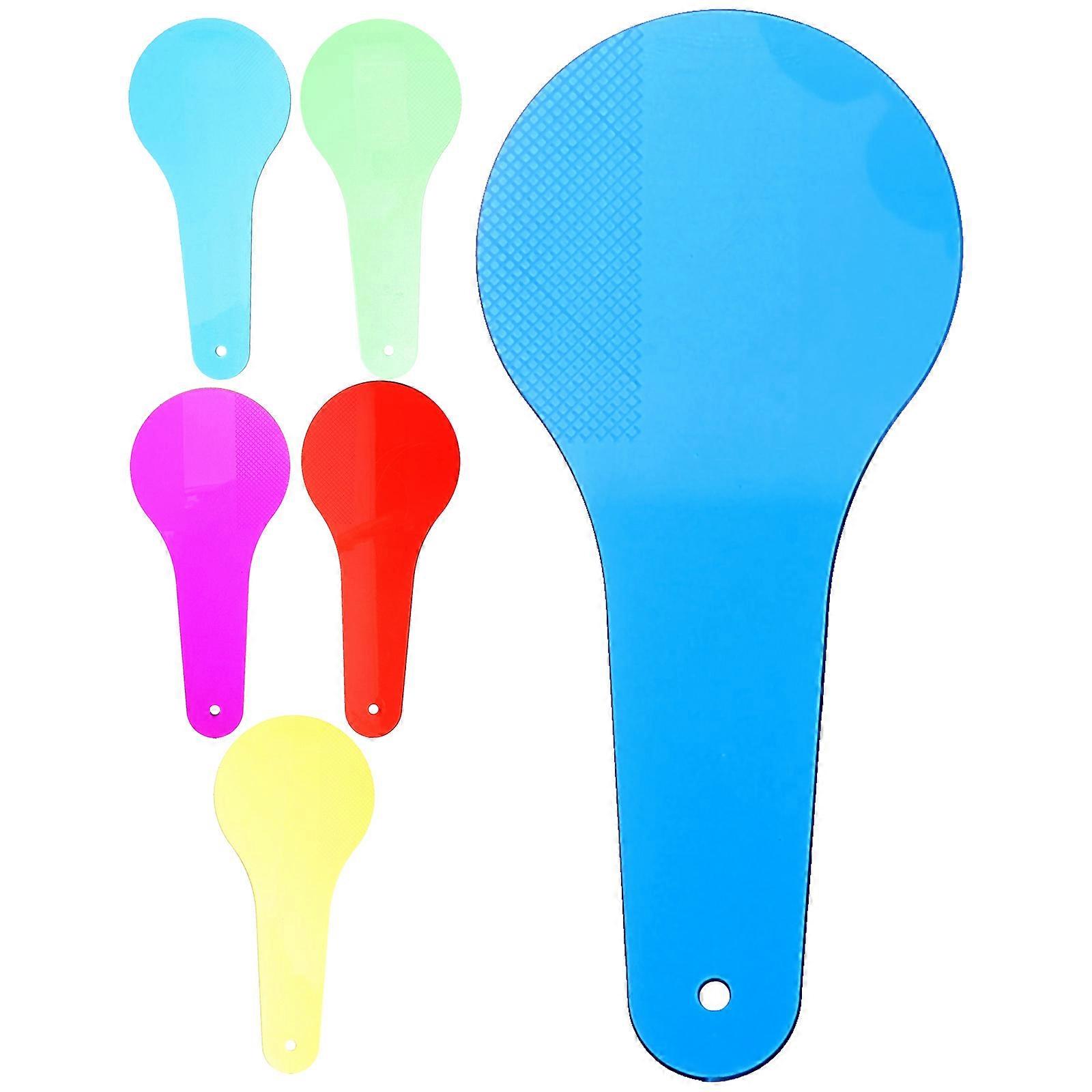Color Translucent Film for Teaching Tools Assorted Color Plastic Lightweight and Durable 6pcs