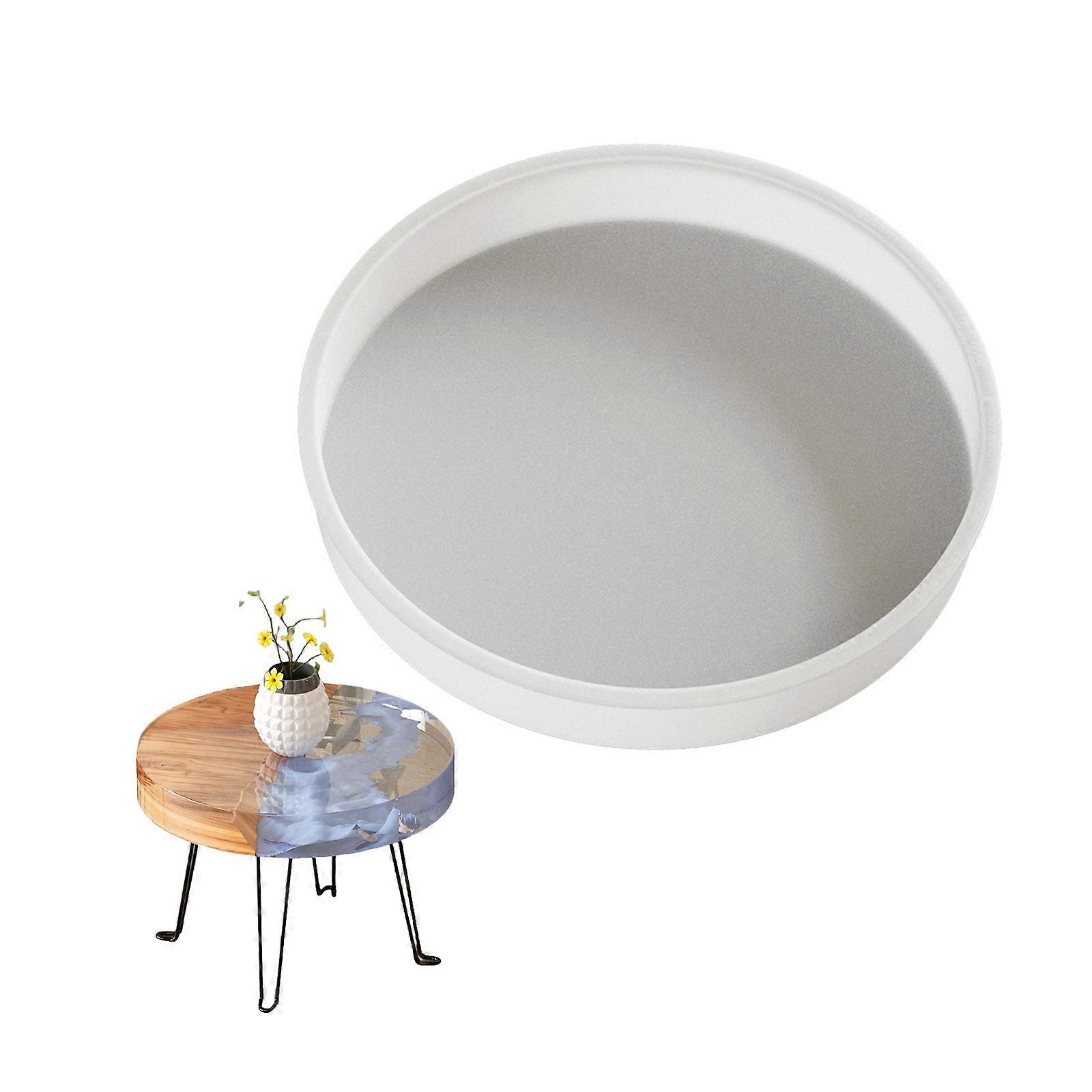 Transform Your Living Space Saving with Sturdy Resin Tabletop Using Our Easy to Demold Large Round Silicone Mold Multicolor