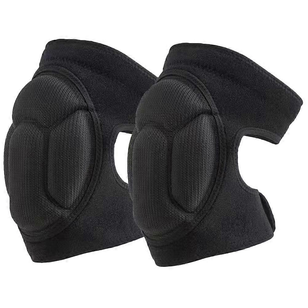 Breathable Black Knee Pads for Practical and Stabilizer 2Pcs
