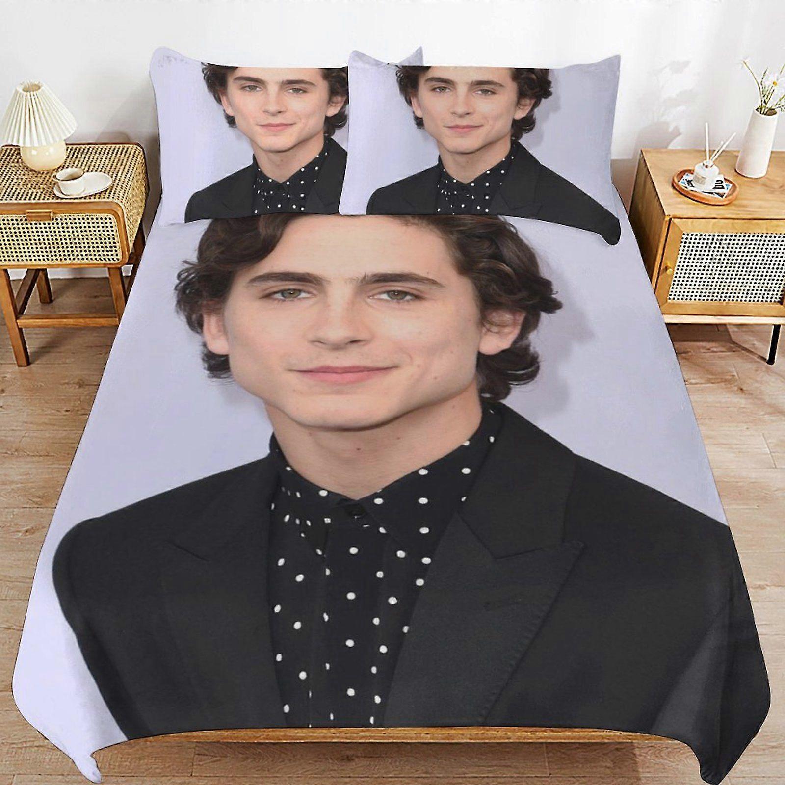 1288XB Timothe Chalamet Luxury Handling Daily Rest Machine Friendly Touch Durable Zip Duvet Cover Sets Performance KL1288