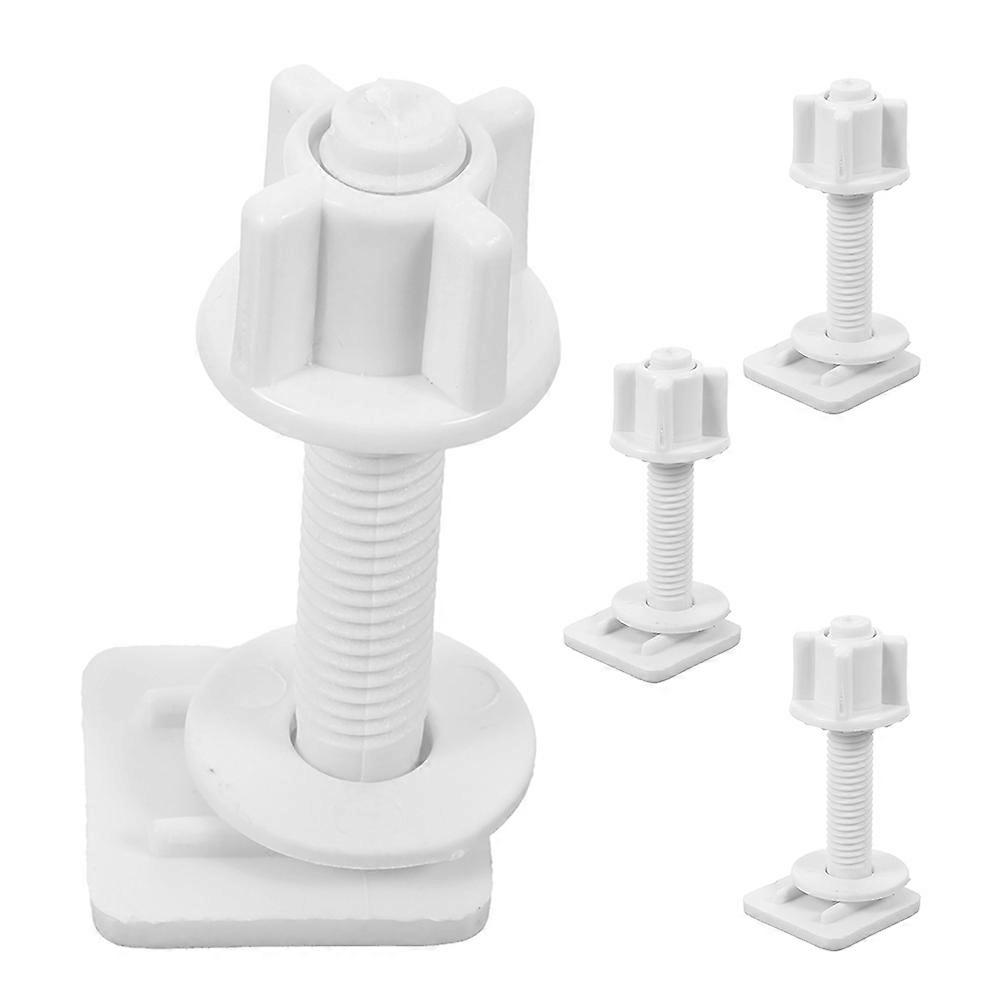 ABS Toilet Seat Plastic Screws Replacement for Mounting 4Pcs Stable Hardware