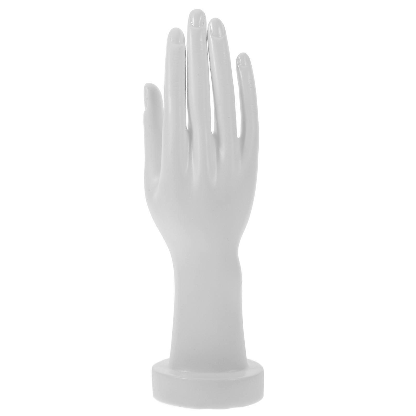 White Realistic Hand Model for Jewelry Display with Base Design and Multiscene Application 6.5