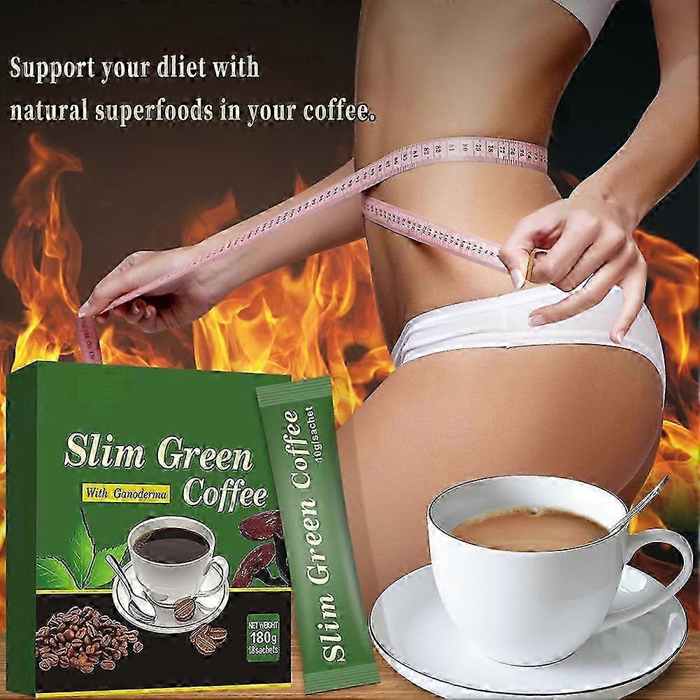 18-54 pezzi di caffè verde, caffè verde dimagrante con Ganoderma, caffè dimagrante per donne e uomini