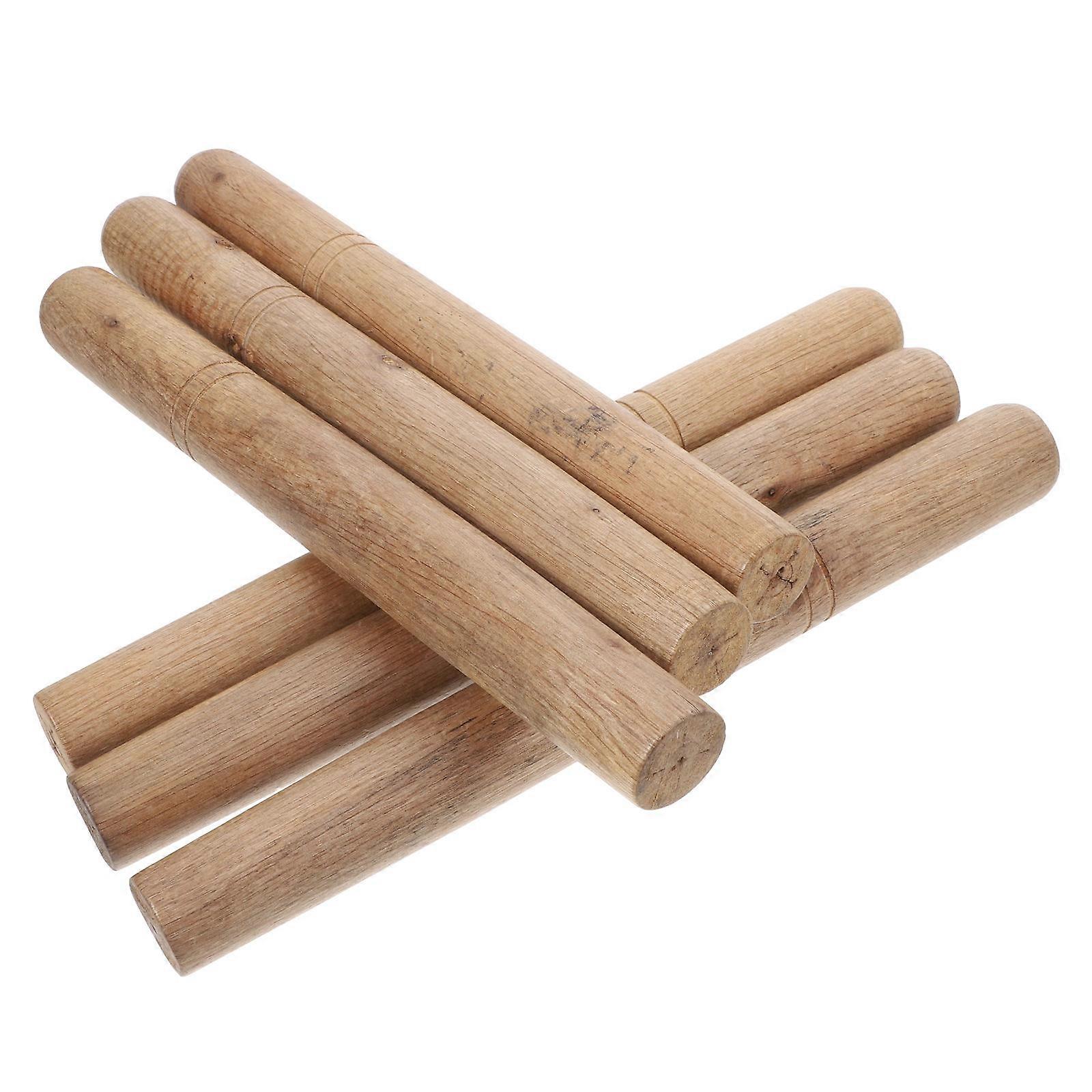 Wooden Handle for Farm Tool Replacement 6Pcs Wood Tools Handle Set