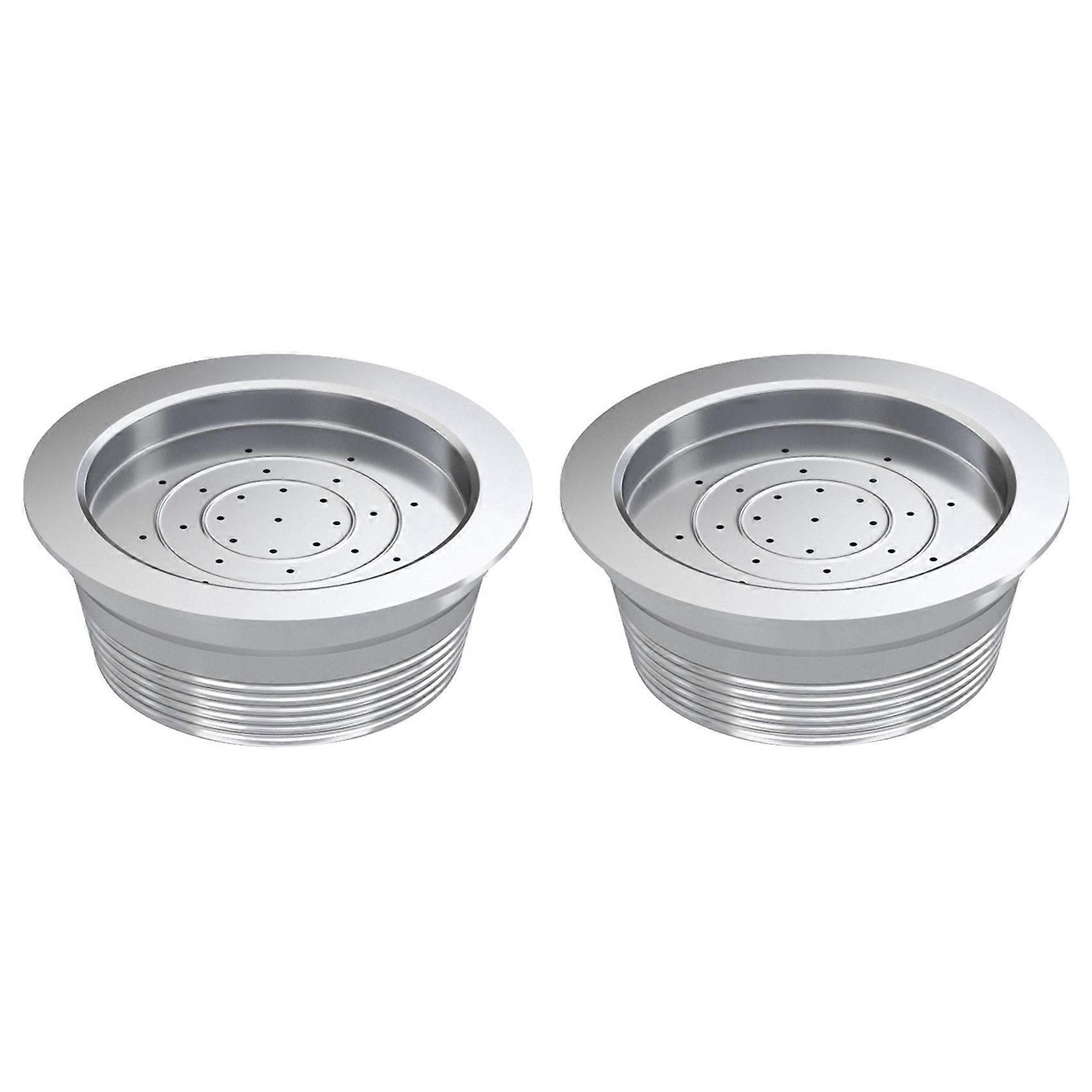 2X Coffee Filters Stainless Steel Refillable Coffee Capsule Cup Pods Holder Filter Set for Lavazza A Modo Mio Jolie