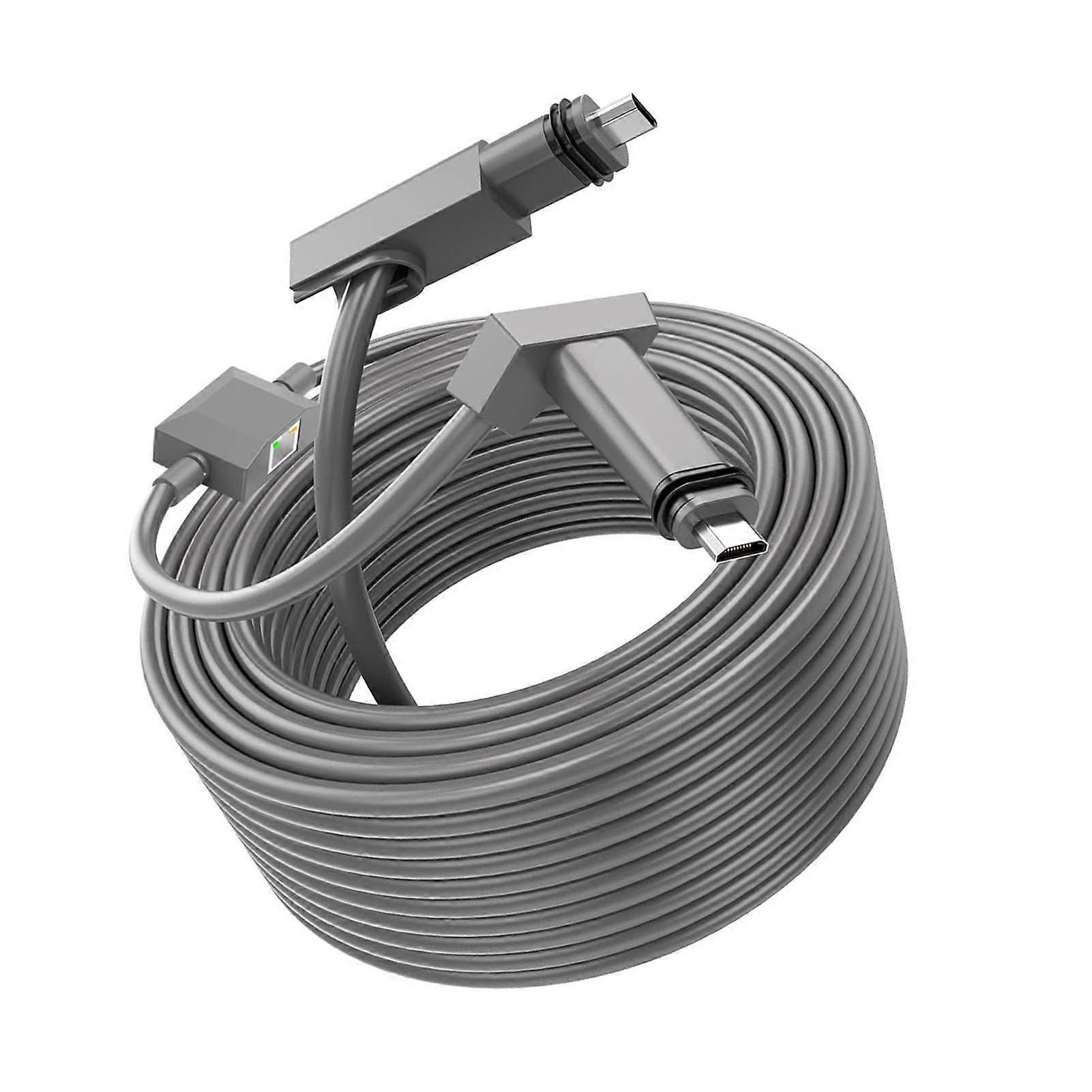 Rectangular Satellite Replacement Cable Rubber Material Uninterrupted Connection Ethernet Adapter 30 Ft Gen 2 V2