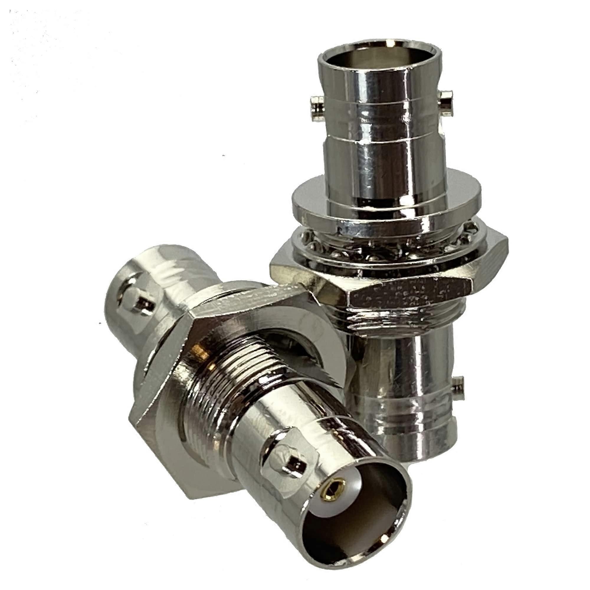 BNC Female to BNC Female Jack Nut Bulkhead Adapter Connector RF Series Wire Terminals 50+ Pieces