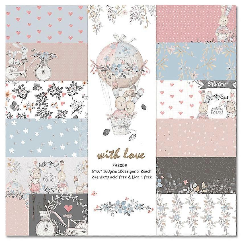 Tampons en papier artisanal lapin dessin anim��, matrices de d��coupe, fond d'art, origami, carte de scrapbooking, ex��cutif, 24 feuilles