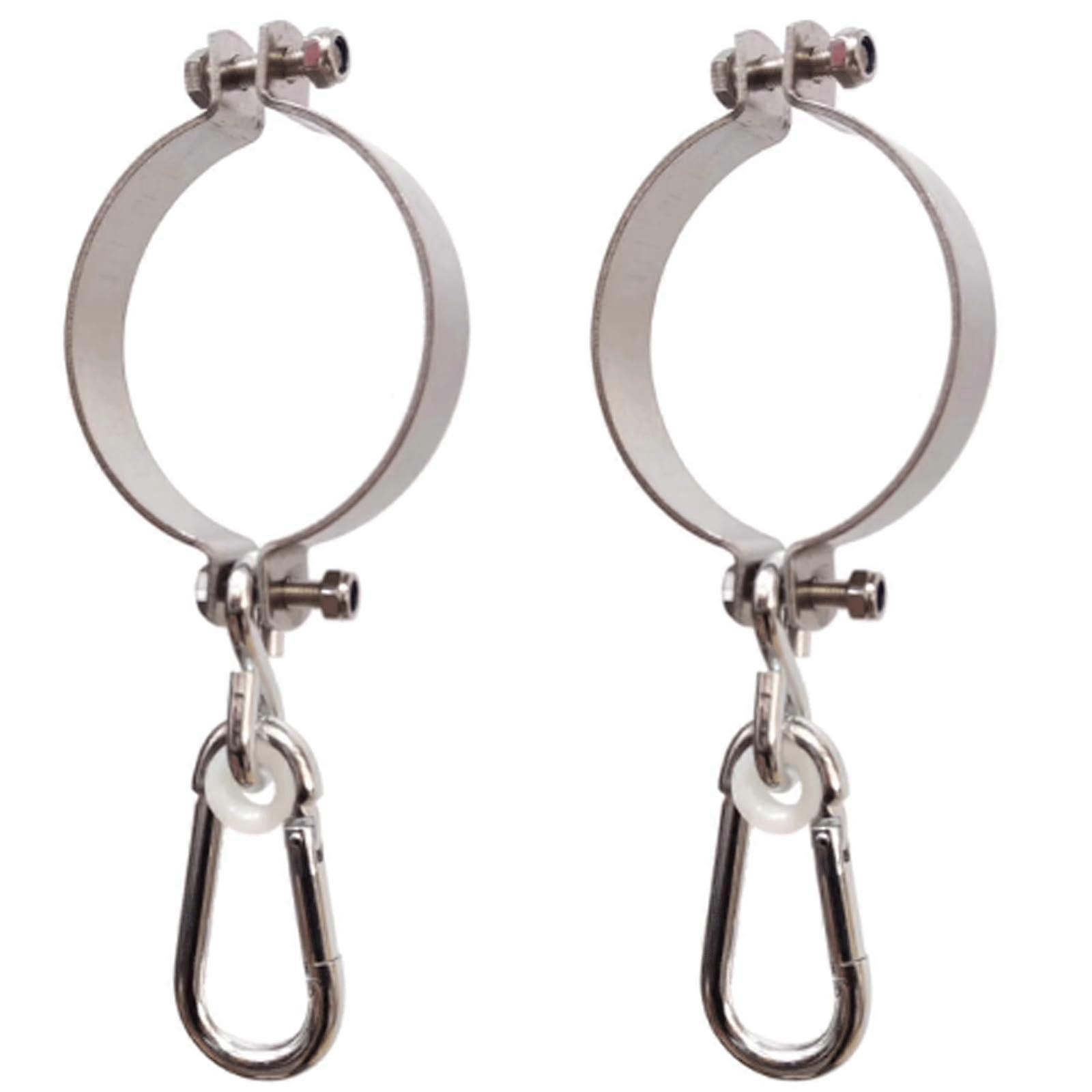 Heavy Duty Swing Hooks with Carabiners for Hammock Hanging on 5257mm Round Pipes