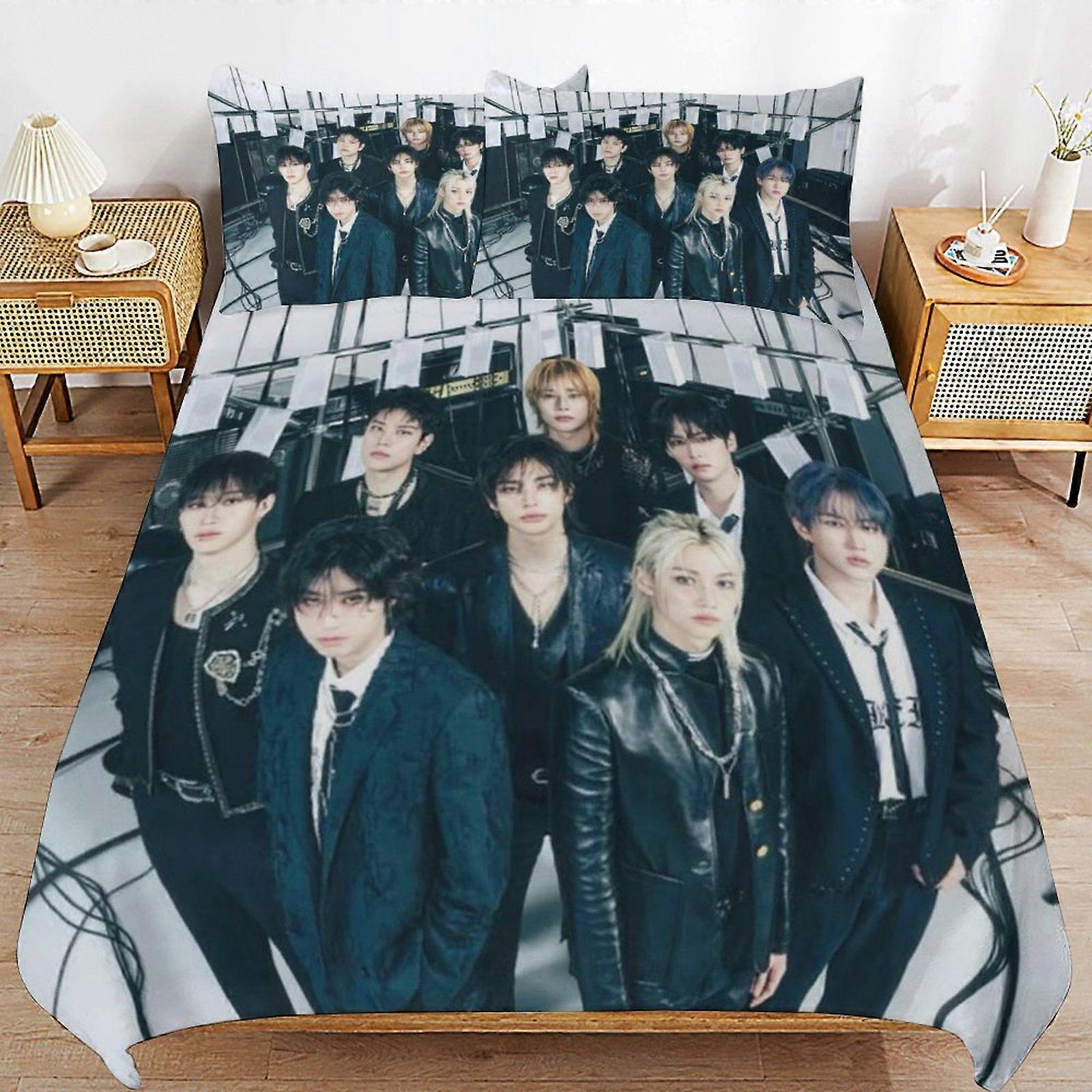 Stray kids Consistent Sleep Texture Secure Fit Zipper Clean Structure Fabric Duvet Cover Sets Need