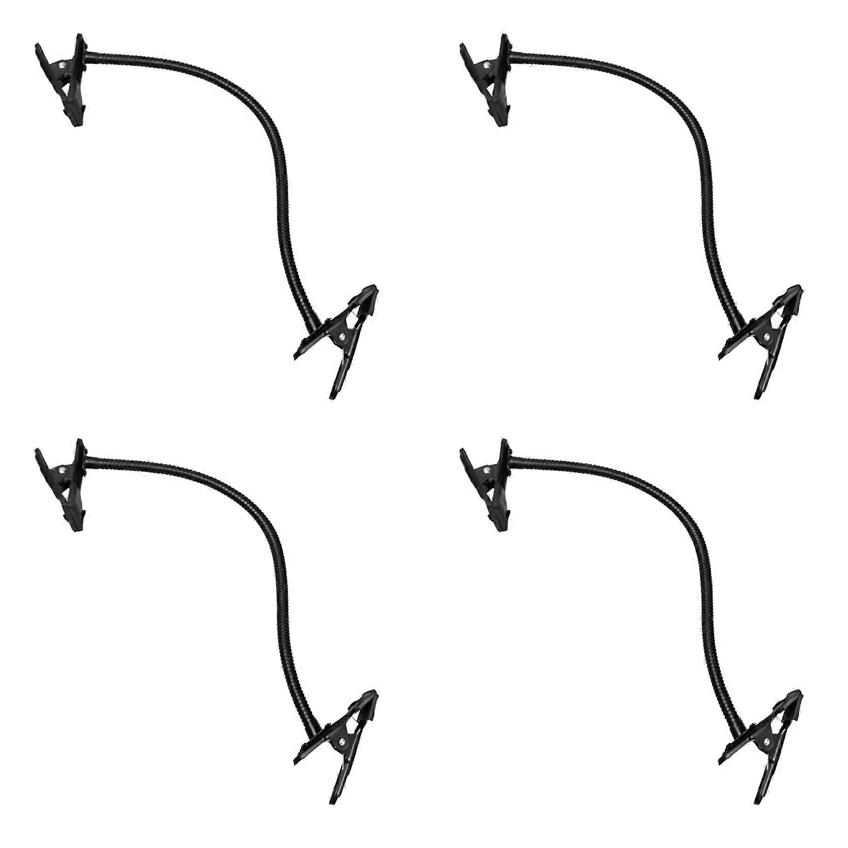 4X Background Holder C Clamp Clip Camera Photo Studio Light Stand Flex Arm Reflector Photo Camara Double Head