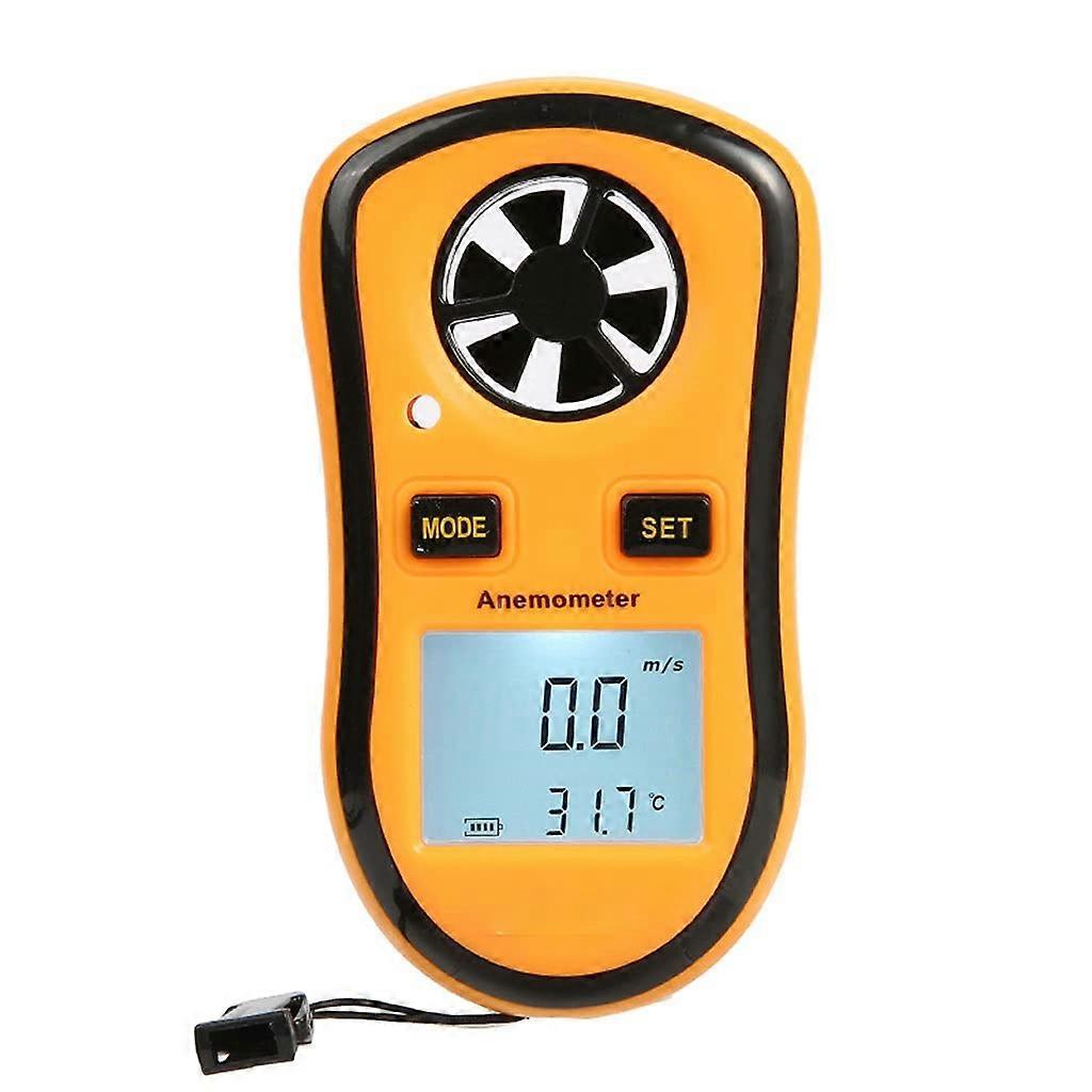 Digital Anemometer with LCD Backlight and Thermometer for Sailing Windsurfing Kite Flying