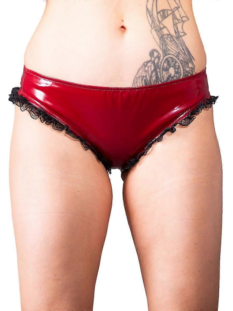 Pvc Burgundy Plum Knickers