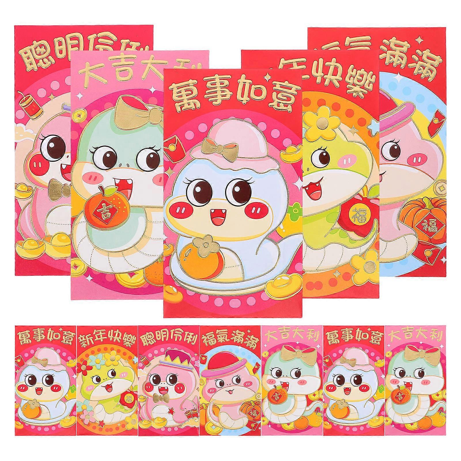 Creative Red Packet Snake Year Envelope for New Year 30Pcs Pack