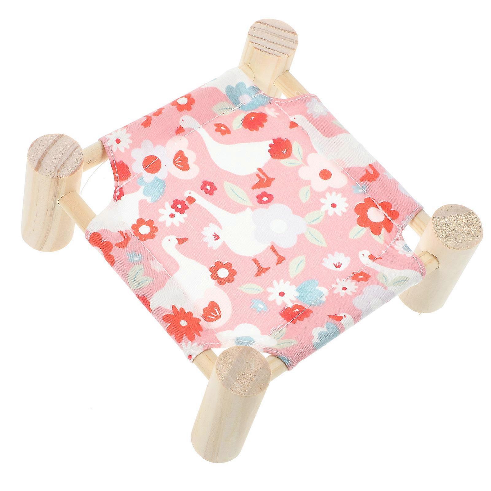 Guinea Pig Bed Wooden Elevated Pet Bed for Comfortable Sleeping