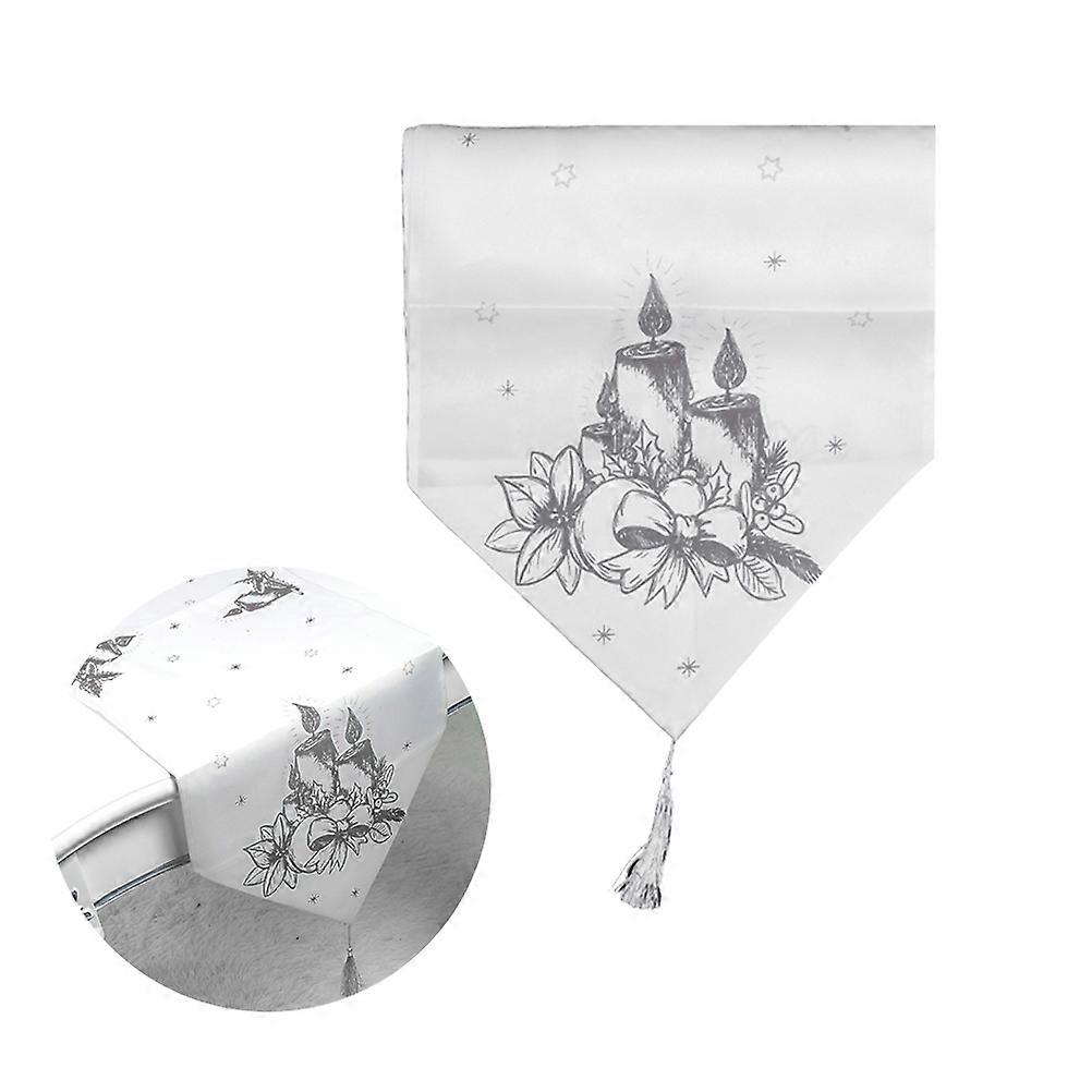 Christmas Table Runner Table Decoration for Home Use Grey Fabrics