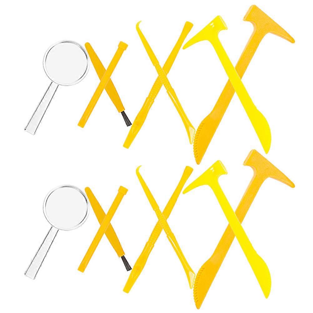 Kids Mining Kit Interactive Learning Tools for Science Exploration Orange Plastic Digging 2 Sets