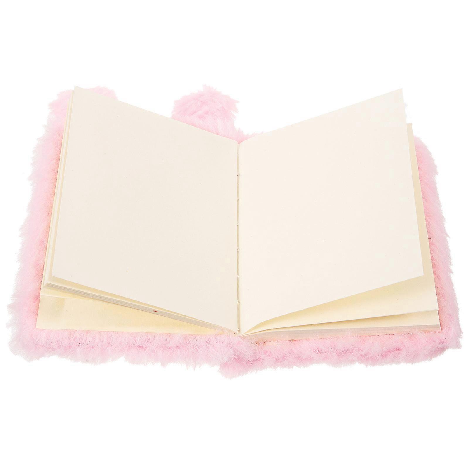 Fuzzy Diary Plush Shell Journaling Travel Adorable Design 1Set