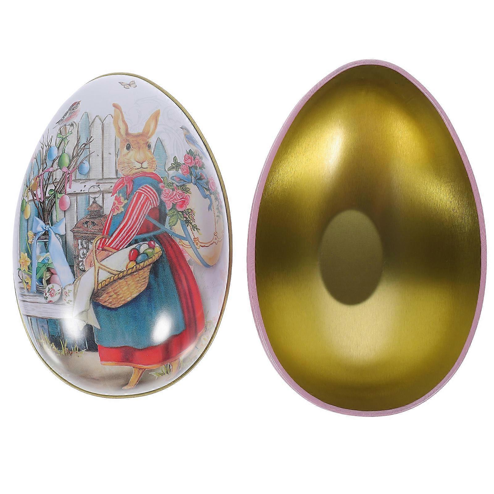 Easter Tinplate Storage Case for Candy Holder Easter Candy Box