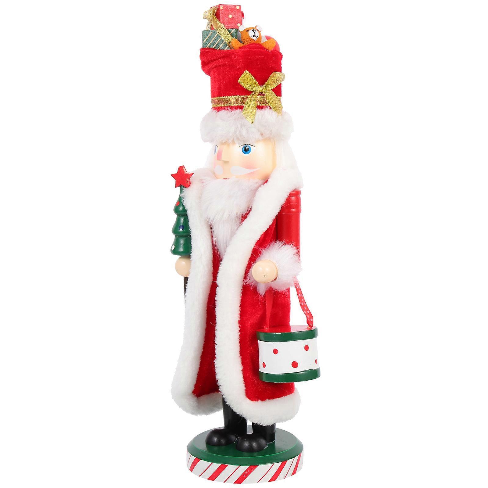 Christmas Nutcracker Decoration Nutcracker Figurine for Decor Wood