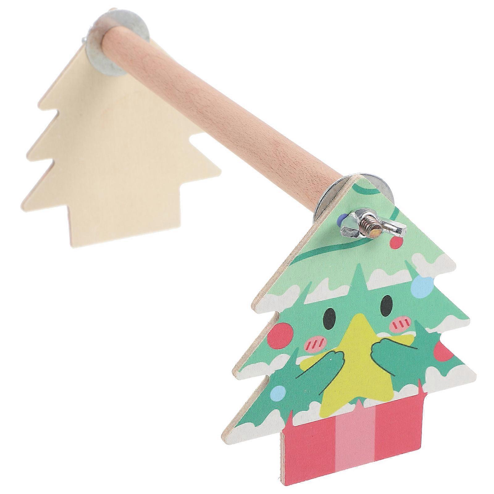 Bird Perch Platform Wood Stand for Parrot Exercise and Rest