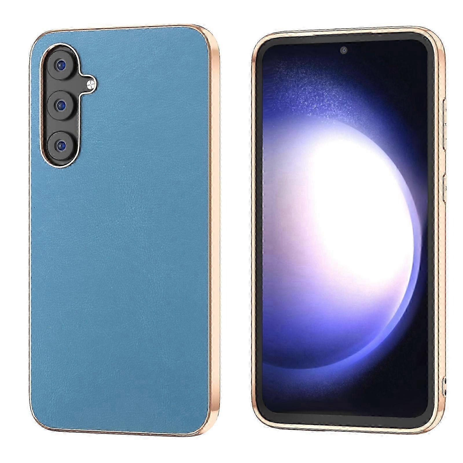 2026 Nano Electroplating Haze Texture PU Phone Case