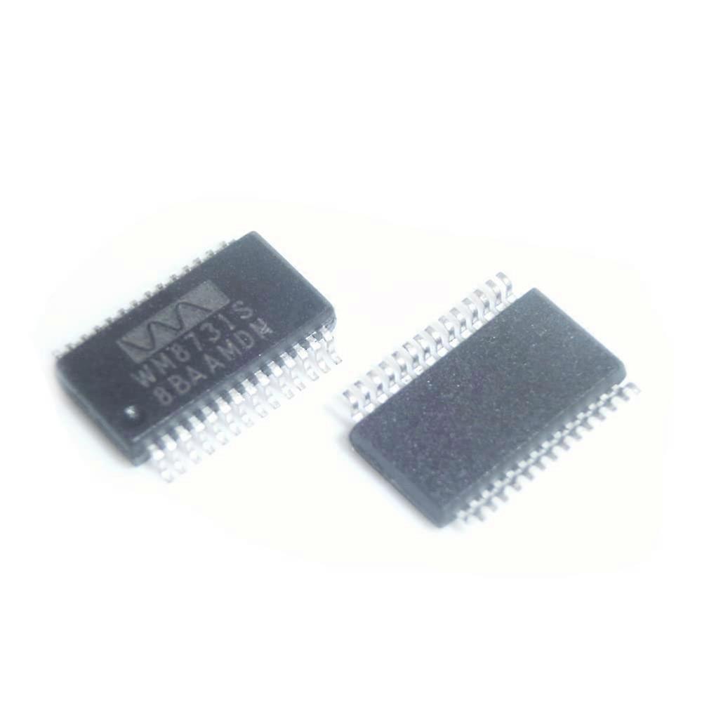 WM8731SEDS SSOP28 Audio Codec IC 2Piece Set, Fidelity LowPower Stereo Chip for PCB