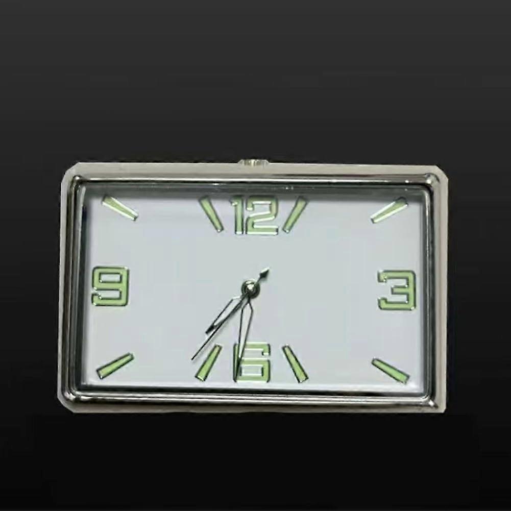 Rectangular Car Dashboard Clock with Easy Read Display and Precise Quartz Timekeeping