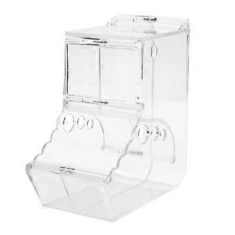 Automatischer Futterautomat für Hamster, transparenter Futterspender mit großem Fassungsvermögen für Haustiere, Vögel, Papageien und Igel