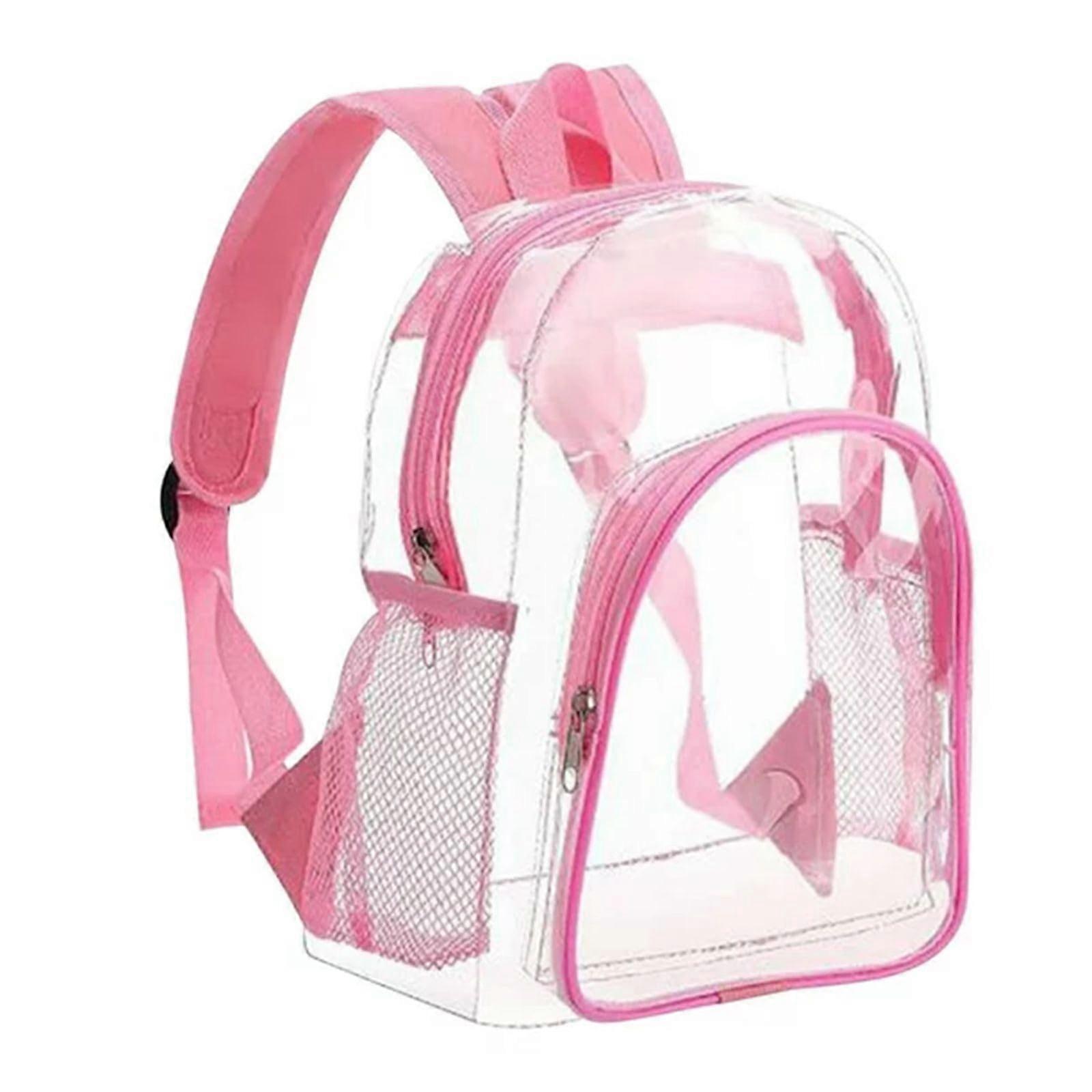 Clear Small Stadium Approved Waterproof Transparent Kids Backpack with Multiple Compartments
