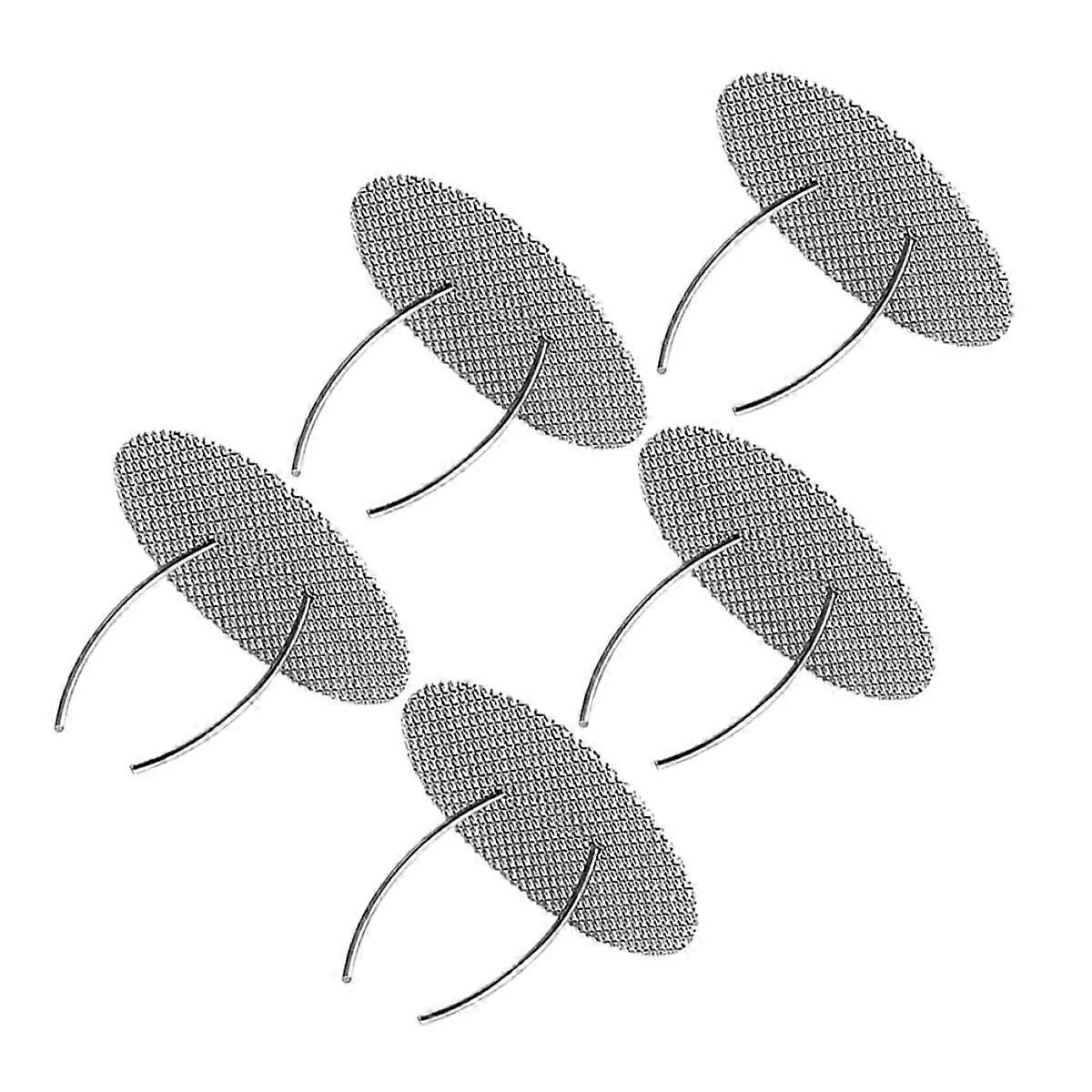 5Pcs Stainless Steel Tea Strainer Mesh Filter for Teapot Loose Leaf Herbal Brew RustResistant