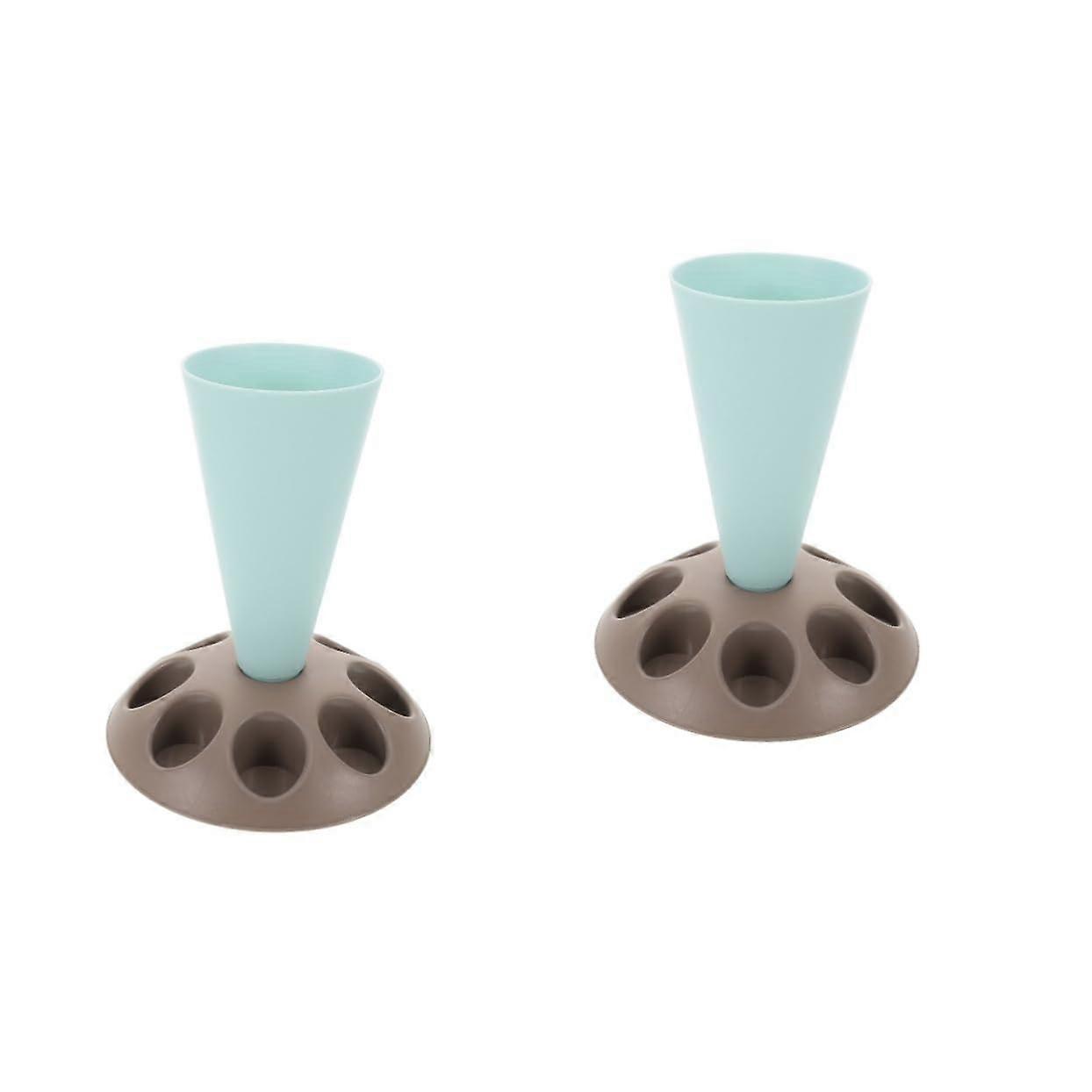2pcs Icing Bag Holder Stand with MultiBag Storage for Cake Decorating and Fondant Drying
