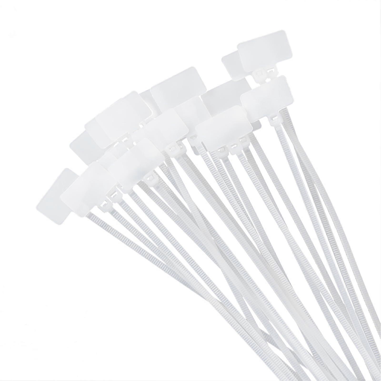 Heavy Duty Nylon Zip Ties Clear Cable Ties 100pcs Variety Pack Self Locking Assorted Sizes