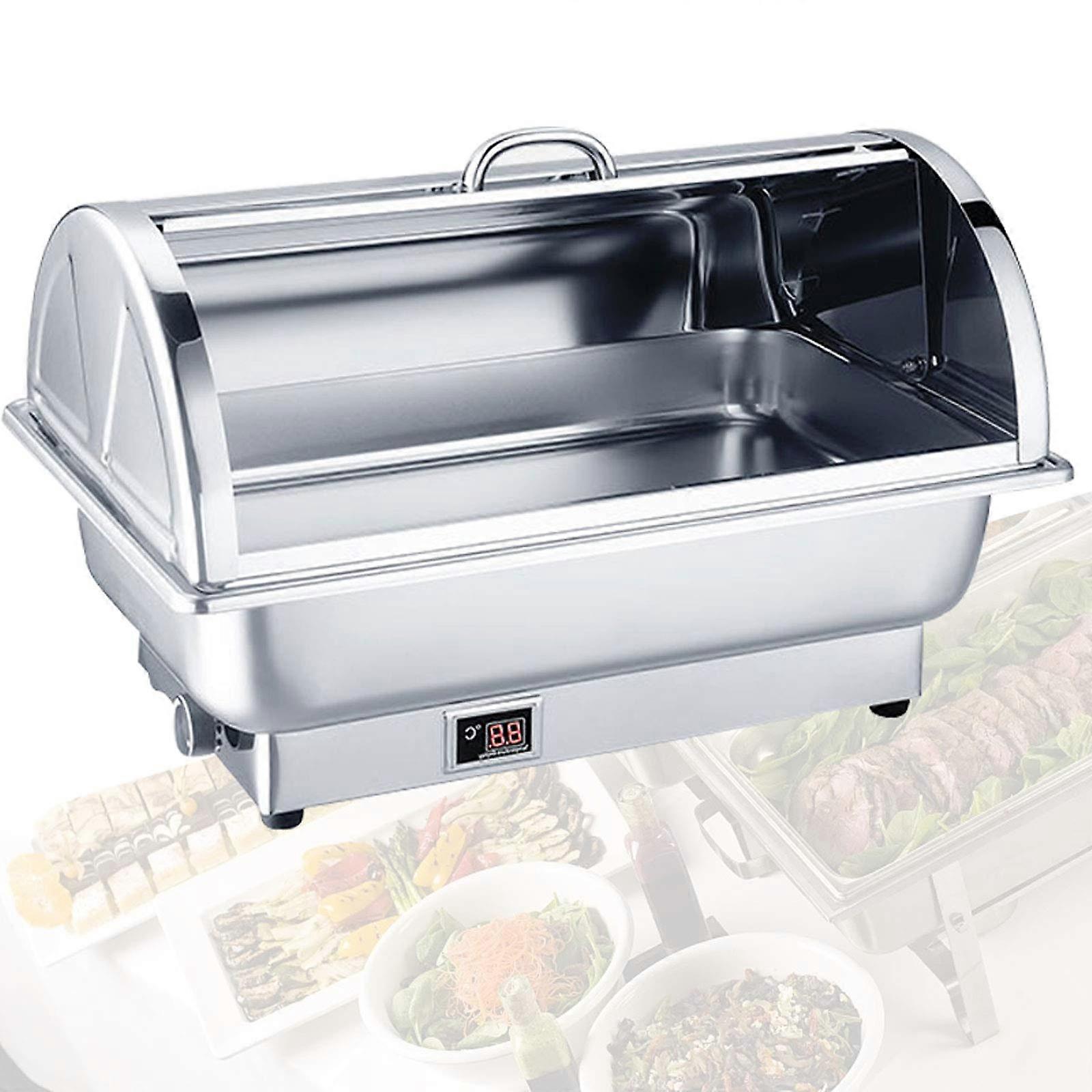 9L Stainless Steel Electric Chafing Dish with Adjustable Temperature Control for Buffet Catering Ref: 2762