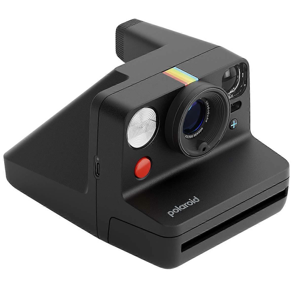 Now+ Gen 3 Instant Camera for Instant Prints with Adjusted Flash, Black