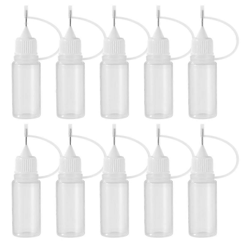 30pcs Glue Application Bottles Glue Applicator Bottles Needle Gluing Bottles Precision Tip Bottles(10ml)